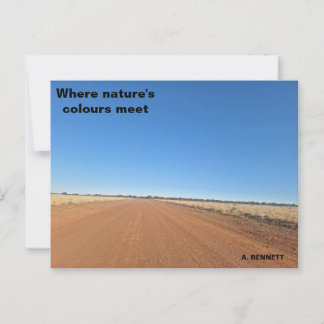 Carte Postale Où la couleur de la nature se rencontre