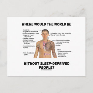 Carte Postale Où Le Monde Serait-Il Sans Sommeil Privé ?