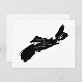 Carte Postale Où que ce soit - La Nouvelle-Écosse sera toujours (Devant / Derrière)