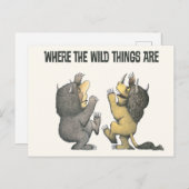 Carte Postale Où sont les choses sauvages | Les choses sauvages (Devant / Derrière)