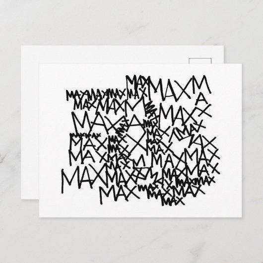 Carte Postale Où sont les choses sauvages | Max répété (Devant / Derrière)