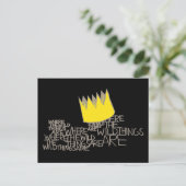 Carte Postale Où sont les monstres | Couronne (Debout devant)