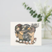 Carte Postale Où sont les monstres | Créatures (Debout devant)