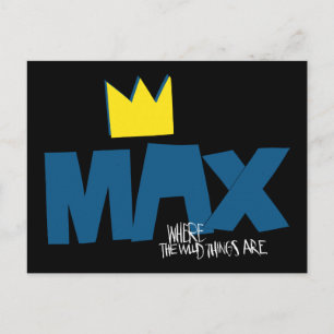 Carte Postale Où sont les monstres   Max et couronne