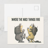Carte Postale Où sont les monstres | Wild Things (Devant / Derrière)