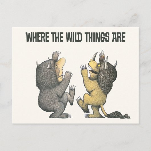Carte Postale Où sont les monstres | Wild Things (Devant)
