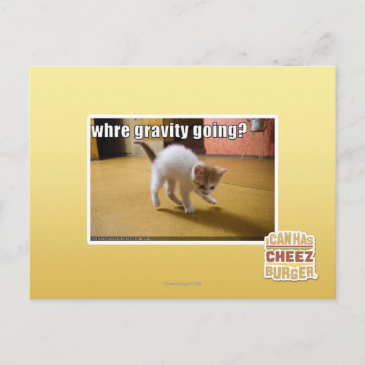 Carte Postale Où va la gravité ? (Devant)