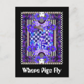 Carte Postale Où volent les cochons (Devant)