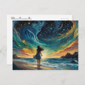 Carte Postale Où vont les rêves (Devant / Derrière)