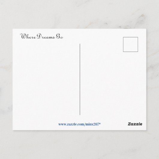 Carte Postale Où vont les rêves (Dos)