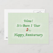 Carte Postale Ouah ! It&apos ; s a été 1 an de bon anniversaire (Devant / Derrière)