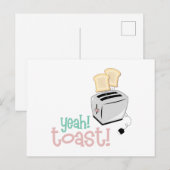 Carte Postale Ouais Toast (Devant / Derrière)