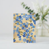 Carte Postale Oublie-moi-pas le chiyogami (Debout devant)