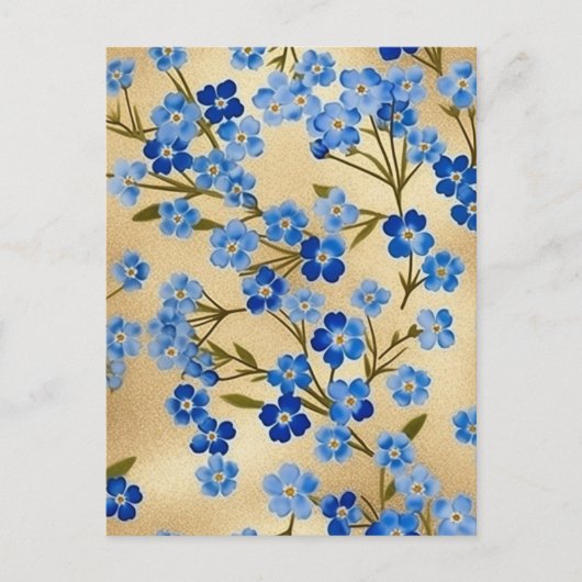 Carte Postale Oublie-moi-pas le chiyogami (Devant)