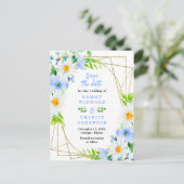 Carte Postale Oubliez-moi Nots et marguerites Mariage Enregistre (Debout devant)