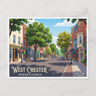 Carte Postale Ouest Chester Pennsylvanie