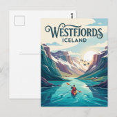Carte Postale Ouest des fjords d'Islande (Devant / Derrière)