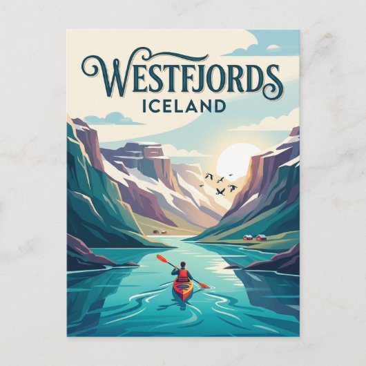 Carte Postale Ouest des fjords d'Islande (Devant)