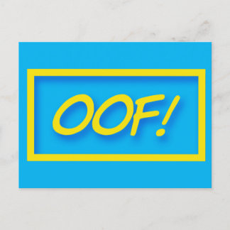 Carte Postale Ouf ! Gamer disant citation