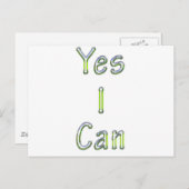 Carte Postale Oui (Devant / Derrière)