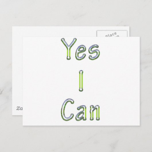 Carte Postale Oui (Devant / Derrière)