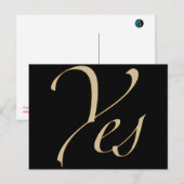 Carte Postale Oui (Devant / Derrière)