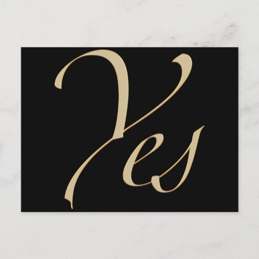 Carte Postale Oui (Devant)