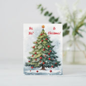 Carte Postale Oui à Noël ! (Debout devant)