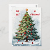 Carte Postale Oui à Noël ! (Devant / Derrière)