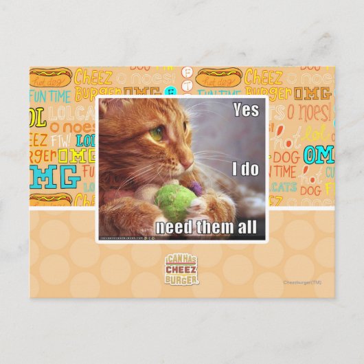 Carte Postale Oui, j'ai besoin d'eux tous (Devant)