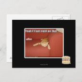 Carte Postale Oui, j'y vais. (Devant / Derrière)