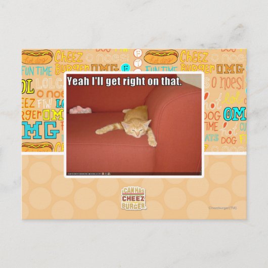 Carte Postale Oui, j'y vais. (Devant)