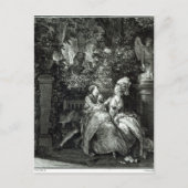 Carte Postale Oui ou Non ? 1781, gravée par N. Thomas (Devant)