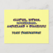 Carte Postale Oui ! Ponctuation ! (Devant)