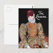 Carte Postale Oui, Qveene !Carte postale (Devant / Derrière)