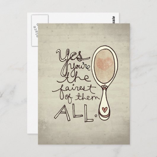 Carte Postale oui vous êtes les plus justes (Devant / Derrière)