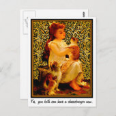 Carte Postale Oui, vous pouvez avoir un cheeseburger maintenant. (Devant / Derrière)