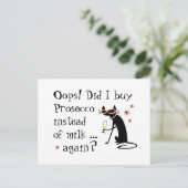 Carte Postale Oups, ai-je encore acheté du prosecco au lieu du l (Debout devant)