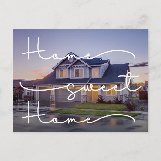 Carte Postale Our New Home Modern Photo Moving Announcement Post (Devant)