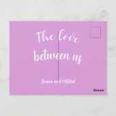 Carte Postale Our wedding (Dos)