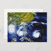 Carte Postale Ouragan Andrew (Devant / Derrière)