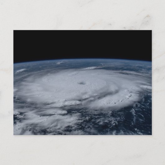 Carte Postale Ouragan Beryl de l'espace (Devant)