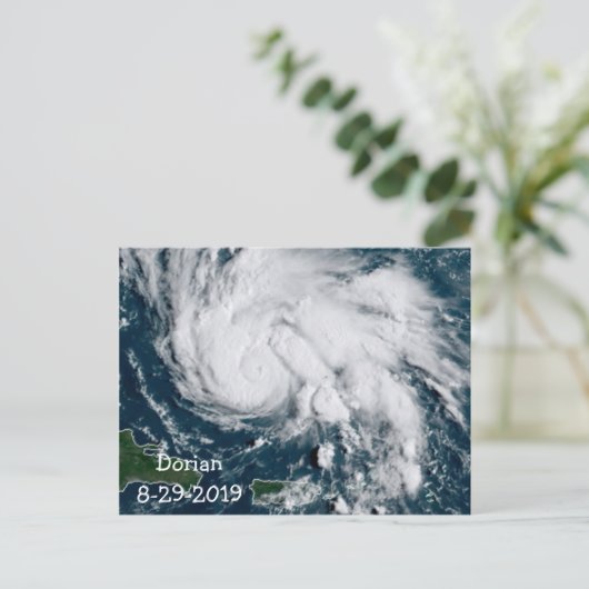 Carte Postale Ouragan Dorian 8-29-2019 (Debout devant)
