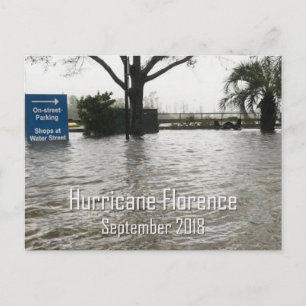 Carte Postale Ouragan Florence Wilmington NC