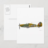 Carte Postale Ouragan Hawker (Devant / Derrière)