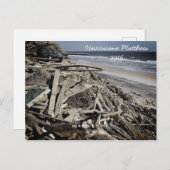 Carte Postale Ouragan Matthew 2016 Littoral de la Floride (Devant / Derrière)