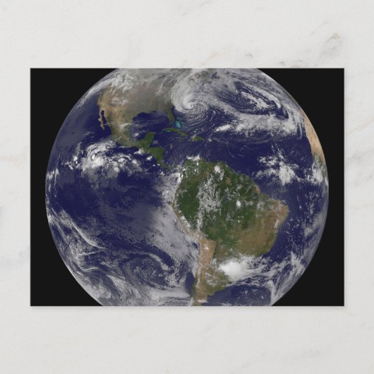 Carte Postale Ouragan Sandy le long de la côte est des États-Uni (Devant)