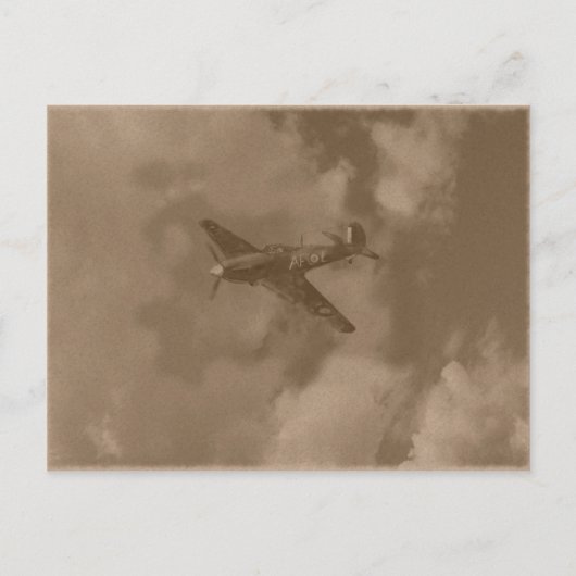 Carte Postale ouragan sépia (Devant)