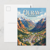 Carte Postale Ouray Colorado (Devant / Derrière)