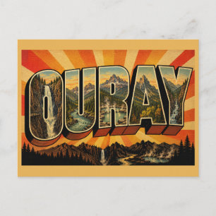 Carte Postale Ouray Colorado Box Canyon Mountain Art